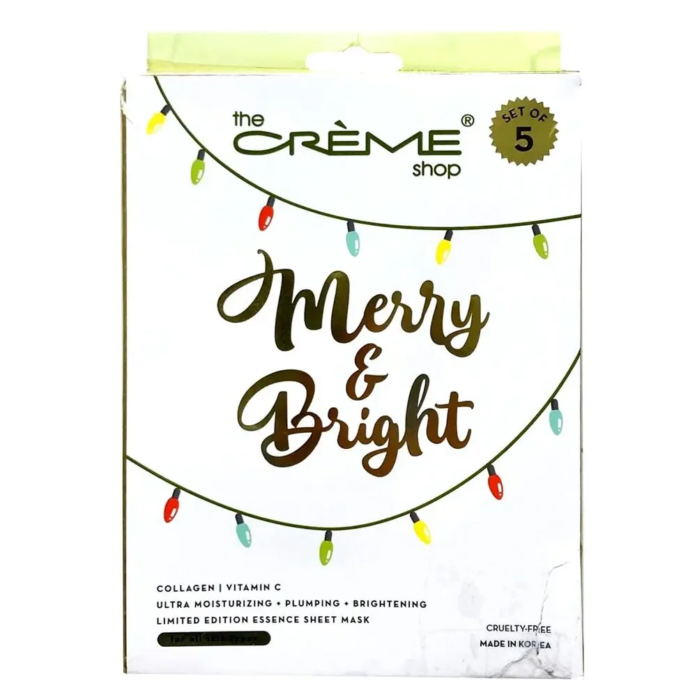 The Creme Shop Merry & Bright Limited Edition Essence Sheet Mask (set of 5)